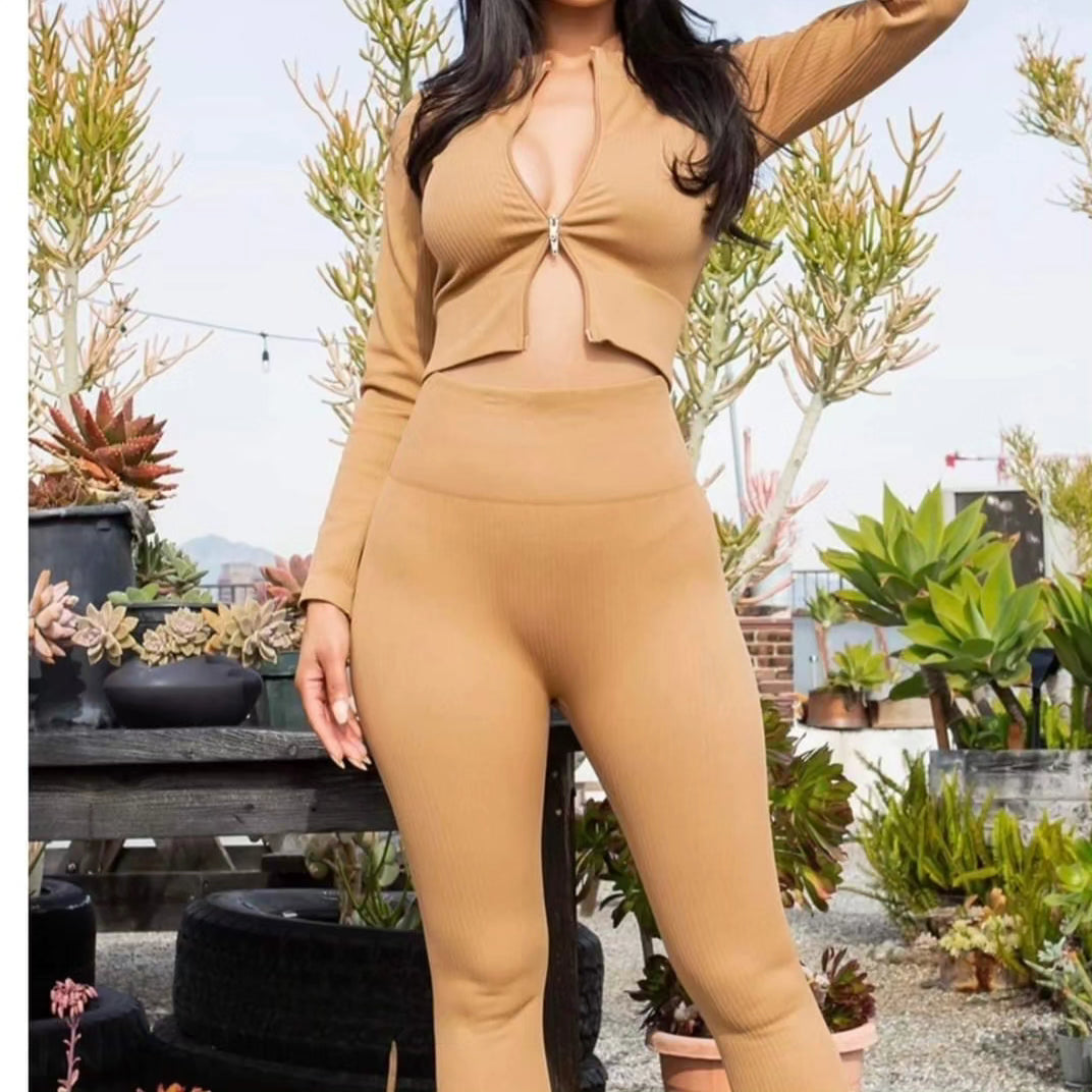 Double Zip Power Legging Set